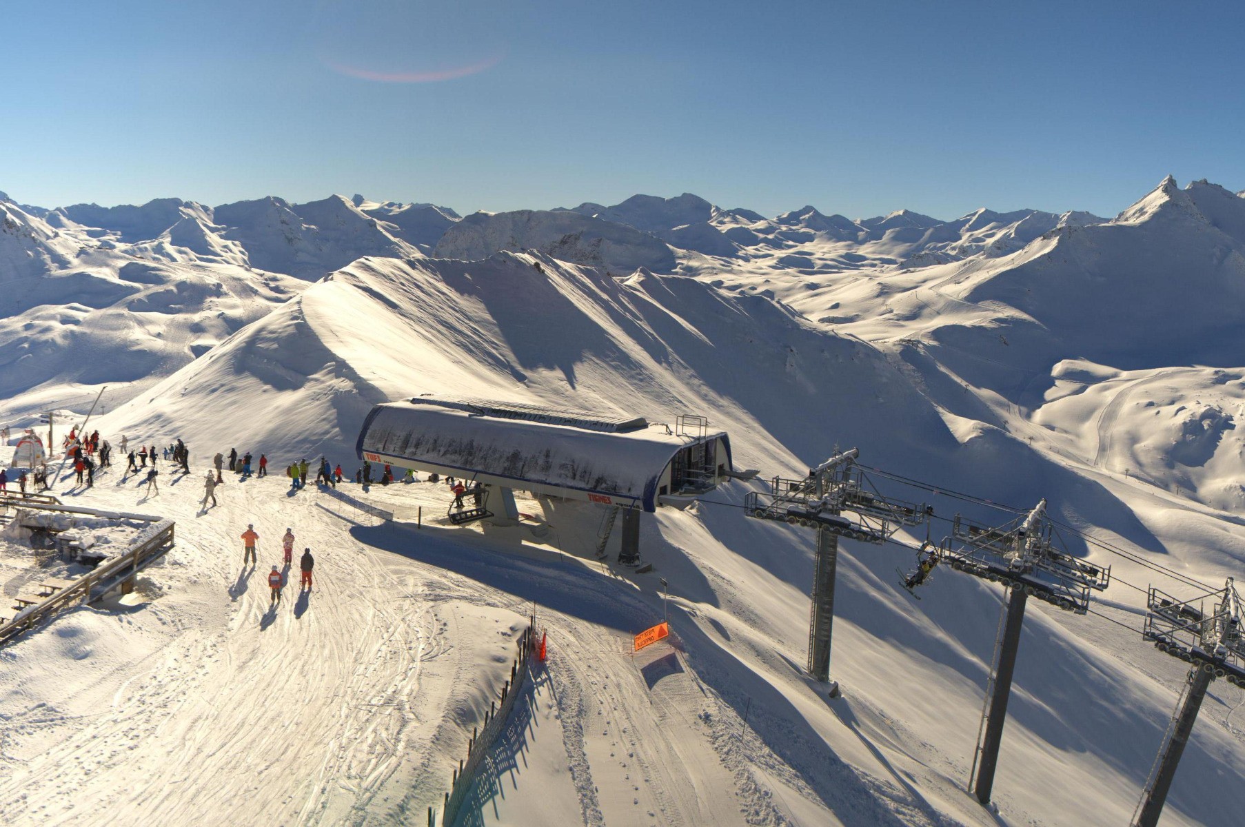 Above treelike in Tignes